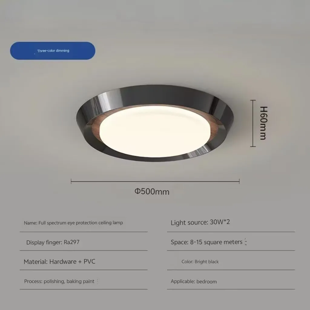 Minimalist bedroom ceiling lamp, vintage living room lamp, creative eye friendly LED lamp