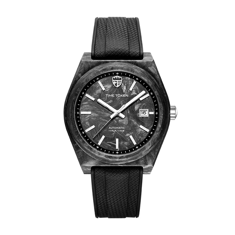 2025 Nieuwe 40mm Carbon Automatisch Horloge Luxe 100 m Waterdichte Duiker Horloges automatisch uurwerk Diver Mannen Horloge