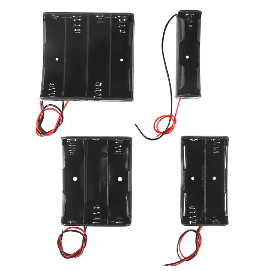 Neue 18650 Power Bank Fällen 1X 2X 3X 4X 18650 Batterie Halter Storage Box Fall 1 2 3 4 Slot batterien Container Mit Draht Blei