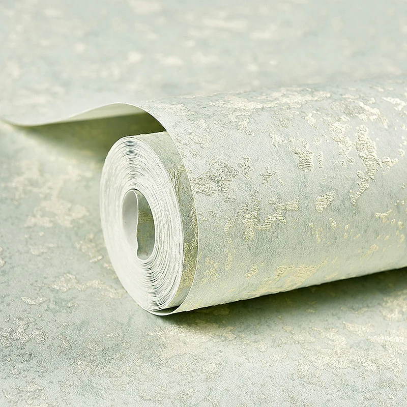 53cm X 9.5m White Wallpaper Modern Minimalist 3D Diatom Mud Solid Color Light Green Non-Self-Adhesive Non-Woven Wallpaper