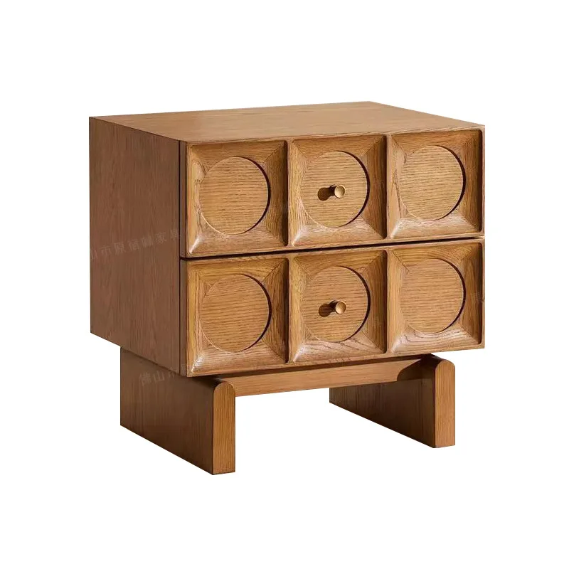 

Retro style homestay furniture side cabinet with drawers designer storage personalized creative side cabinet