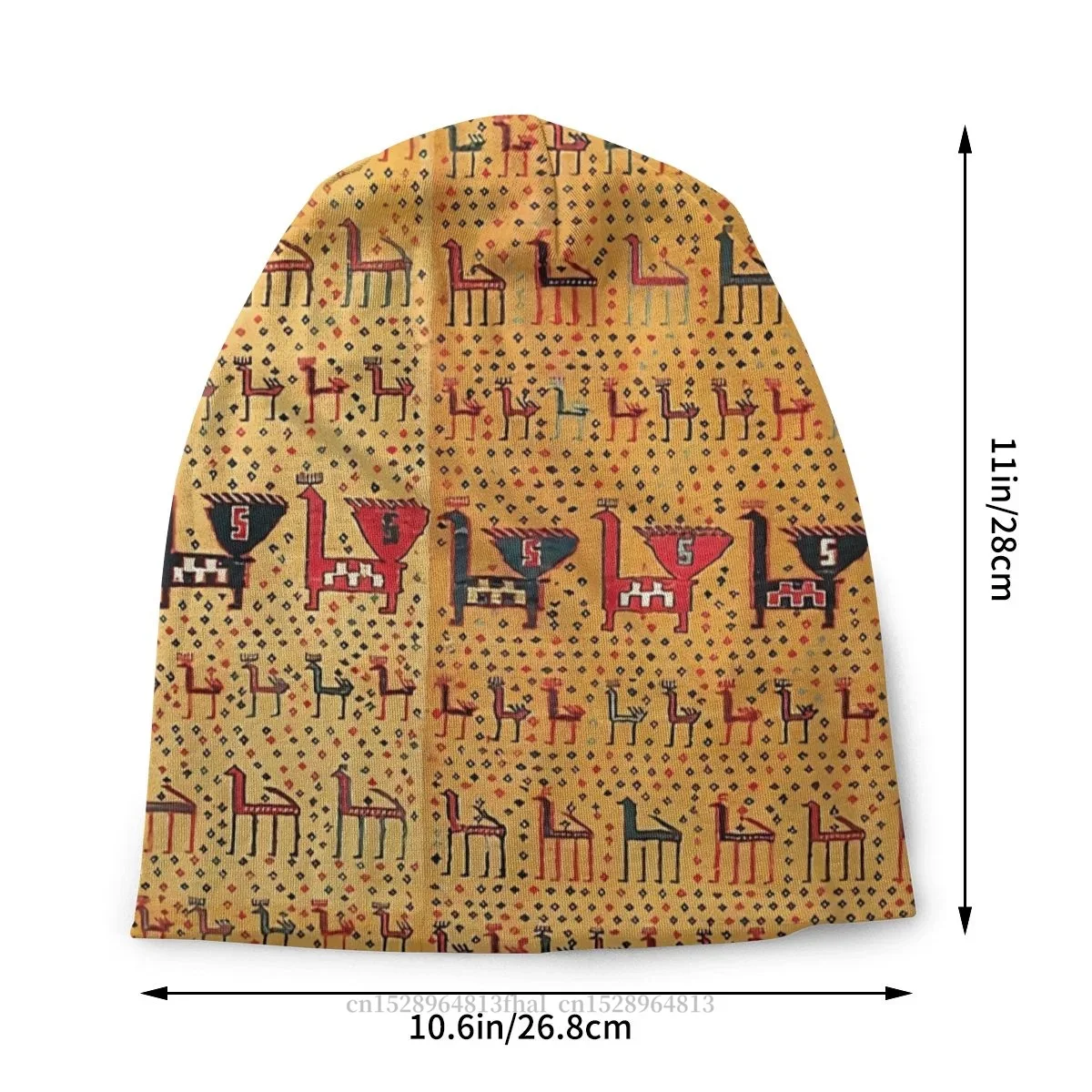 Oriental Rug Art Culture Skullies Beanies Caps Moghan Thin Hat Autumn Spring Bonnet Hats Men Women's Unisex Ski Cap