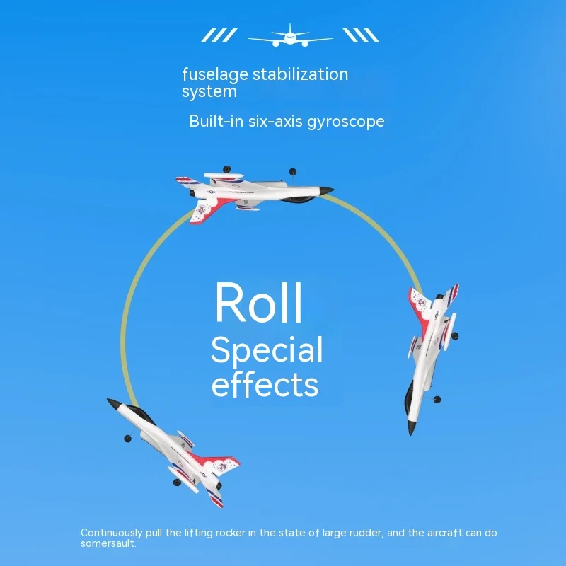 F16 Rc Plane  2.4g Remote Control Airplane Epp Foam 360° Rotation Aircraft Glider Drones Toy For Kids Vs Wltoys A200