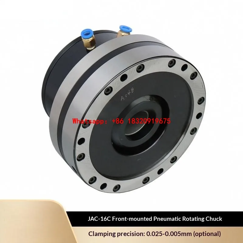 Cyclmotion CNC Front-mounted pneumatic collet chuck with through-hole (40mm) for small lathes (Model JAC-16C)