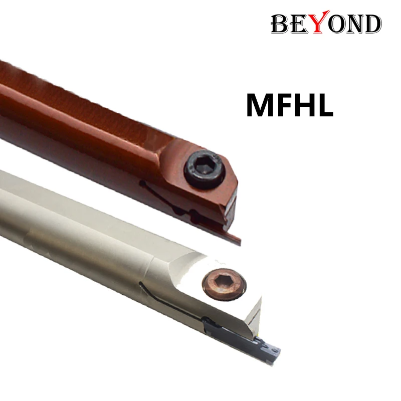 BEYOND MFHL MFH320L MFH325L MFH332L Face Grooving Tool Holder CNC Spring Steel External Slotting Shank 1pc Bar for CNC Accessory