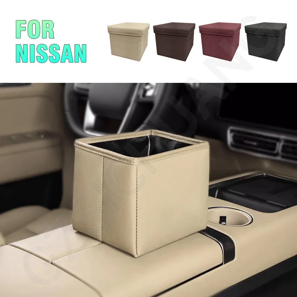 

Car Trash Can Car Storage Garbage Bin For Nissan Qashqai J10 J11 Centra X-TRAIL NP300 NV200 Juke F15 Car Interior Accessories