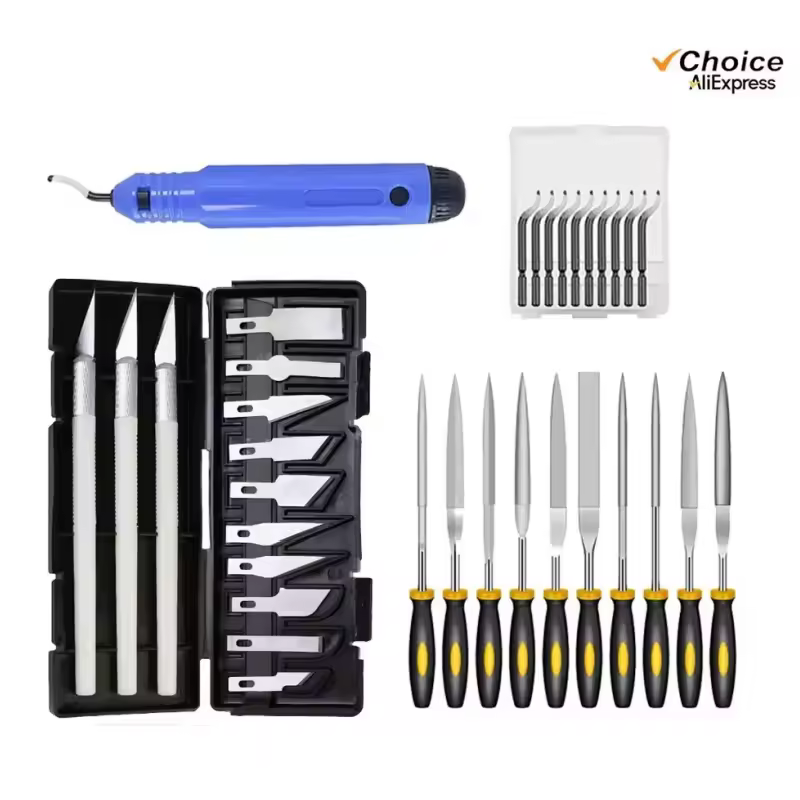3D Printer Tool Kit for FDM/SLA – Nozzle Cleaner, Scraper, Tweezers, File & Engraving Tools for Maintenance - Image 13
