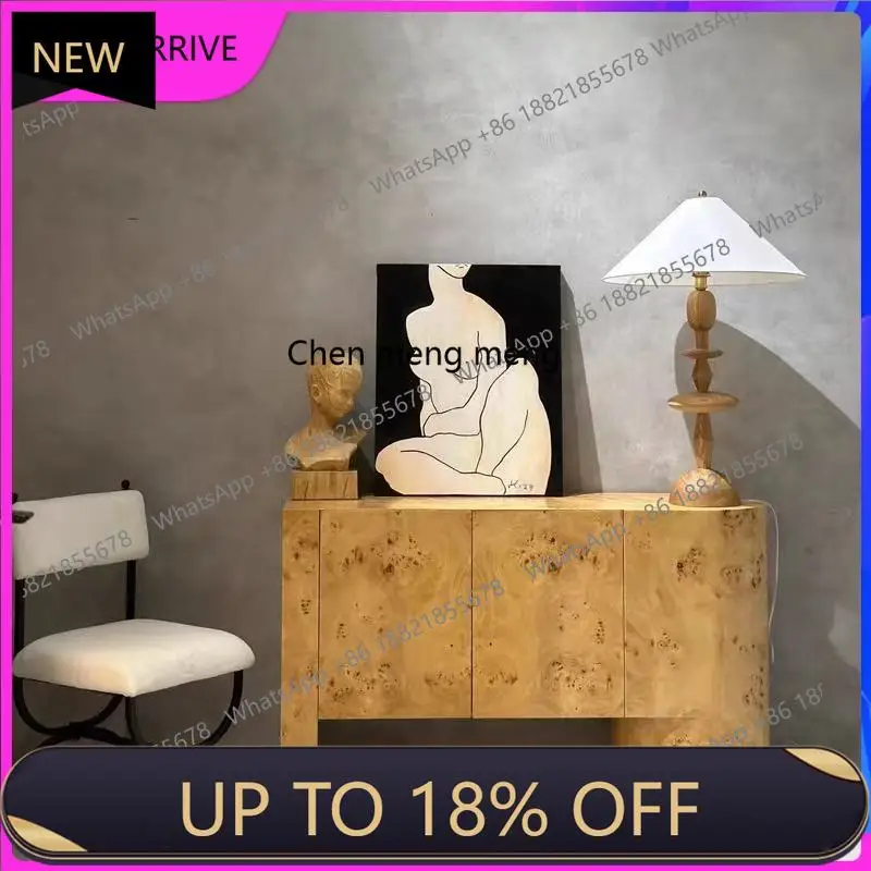 

M78 Solid wood, entrance, decorative cabinet, minimalist side cabinet against the wall, corridor entrance platform