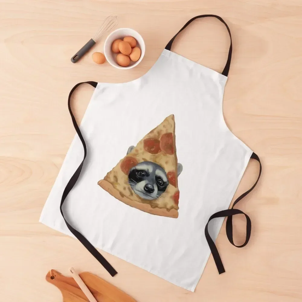 

Pizza Raccoon Apron christmas decoration work ladies Apron