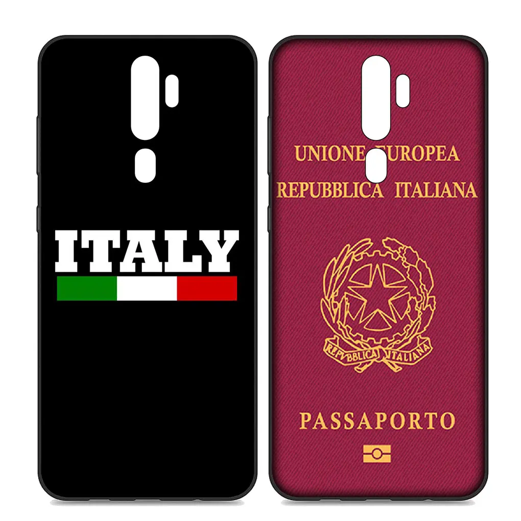 Italy Italia Flag Soft Silicone Cover for Samsung Galaxy S23 S22 S21 S20 Fe Ultra S8 Plus M21 + Casing Phone Case