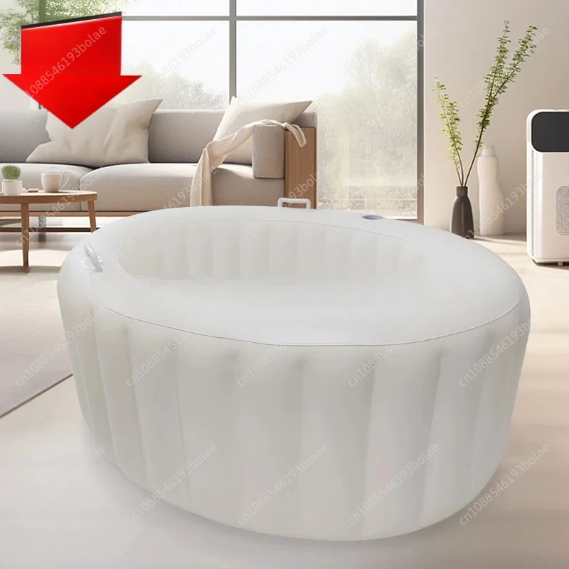 birth at home white  tub pool inflatable birthing pool