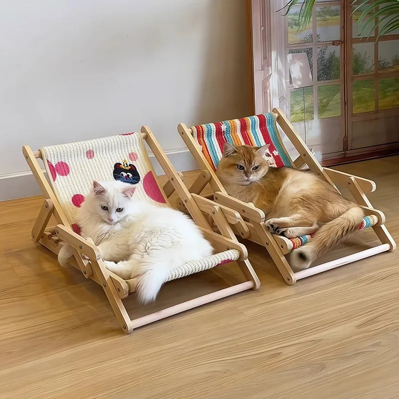 ZONGYAN Cat Sisal Lounge Chair Vertical Wear‑Resistant Scratcher Bed Scatter Multifunctional Rest Toy Kitten Indoor All Season