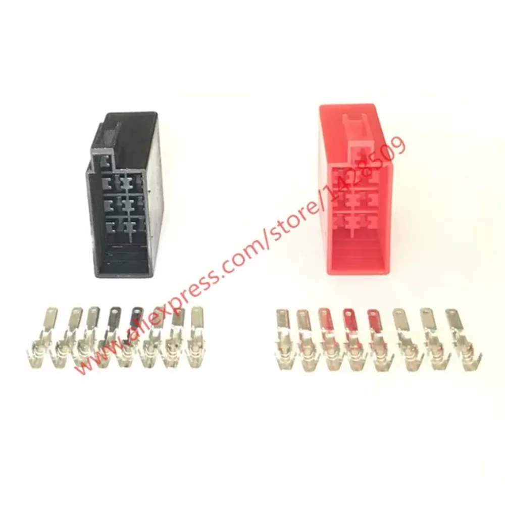 1 Set Universal Car Radio ISO Connector Car Radio Connector 8 Pin Adaptor Male Plug Use For VW