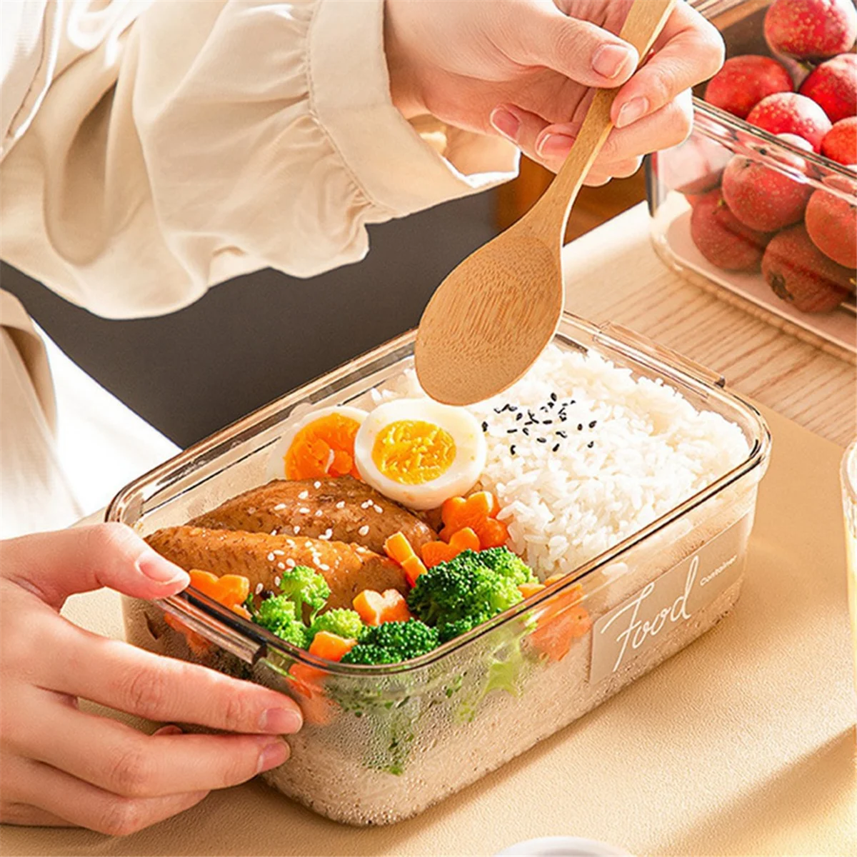 

Кухонный контейнер для хранения продуктов большой емкости, вакуумная коробка для хранения, герметичная коробка, коробка для хранения разных зерна, 4,6 л ST