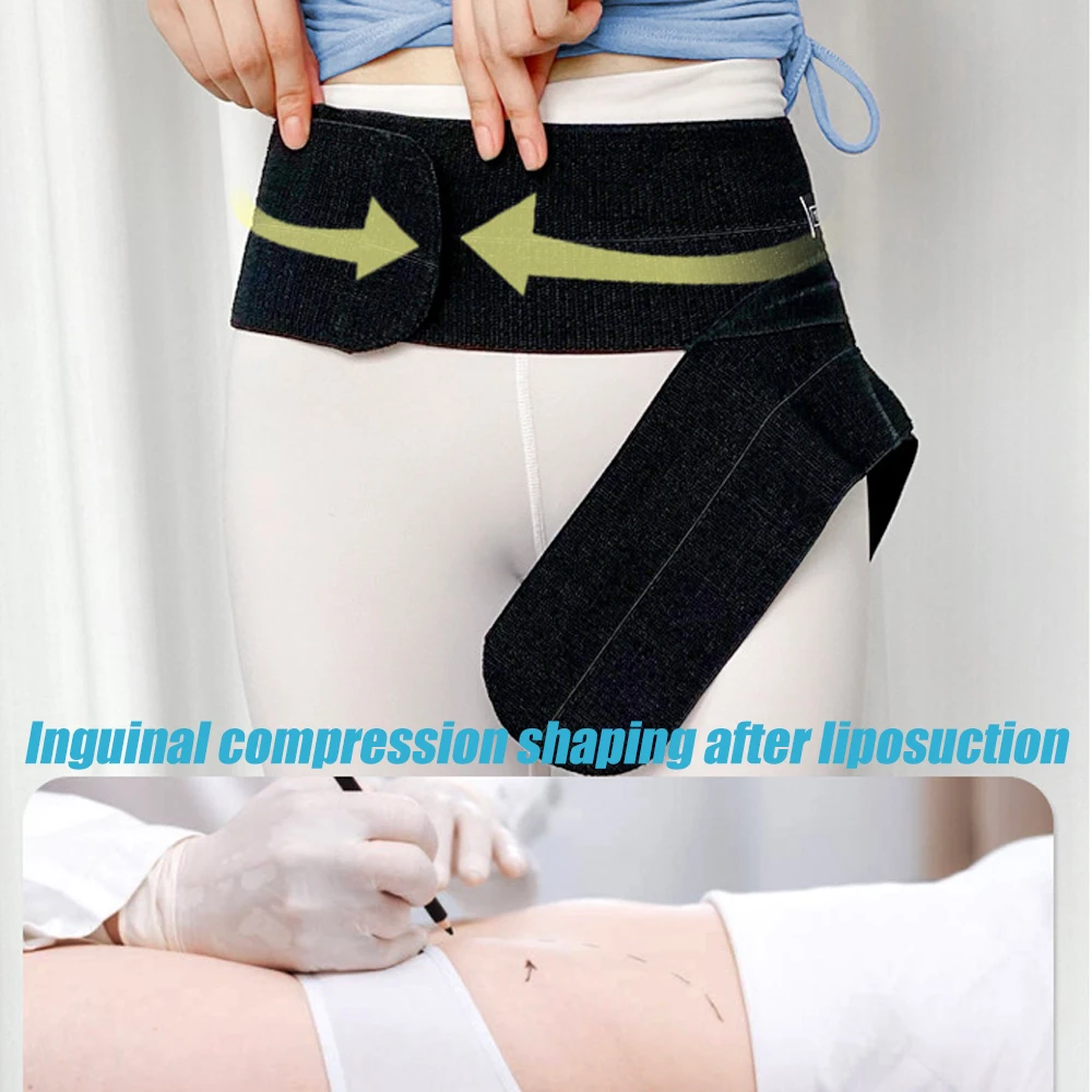 Hip Brace for Sciatica Pain Relief,Ease Pain From Pulled Thigh,Groin Injury,Compression Upper Leg Muscle Support Stabilizer Wrap