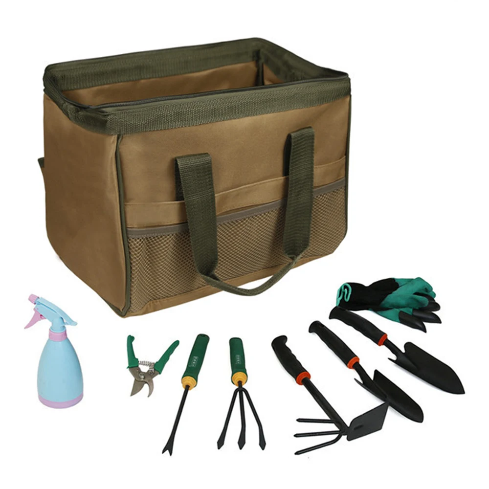 2022 New Tool Bag Zippered Wide Opening Exterior Pockets For Tool Storage Oxford Waterproof Storage Toolkit