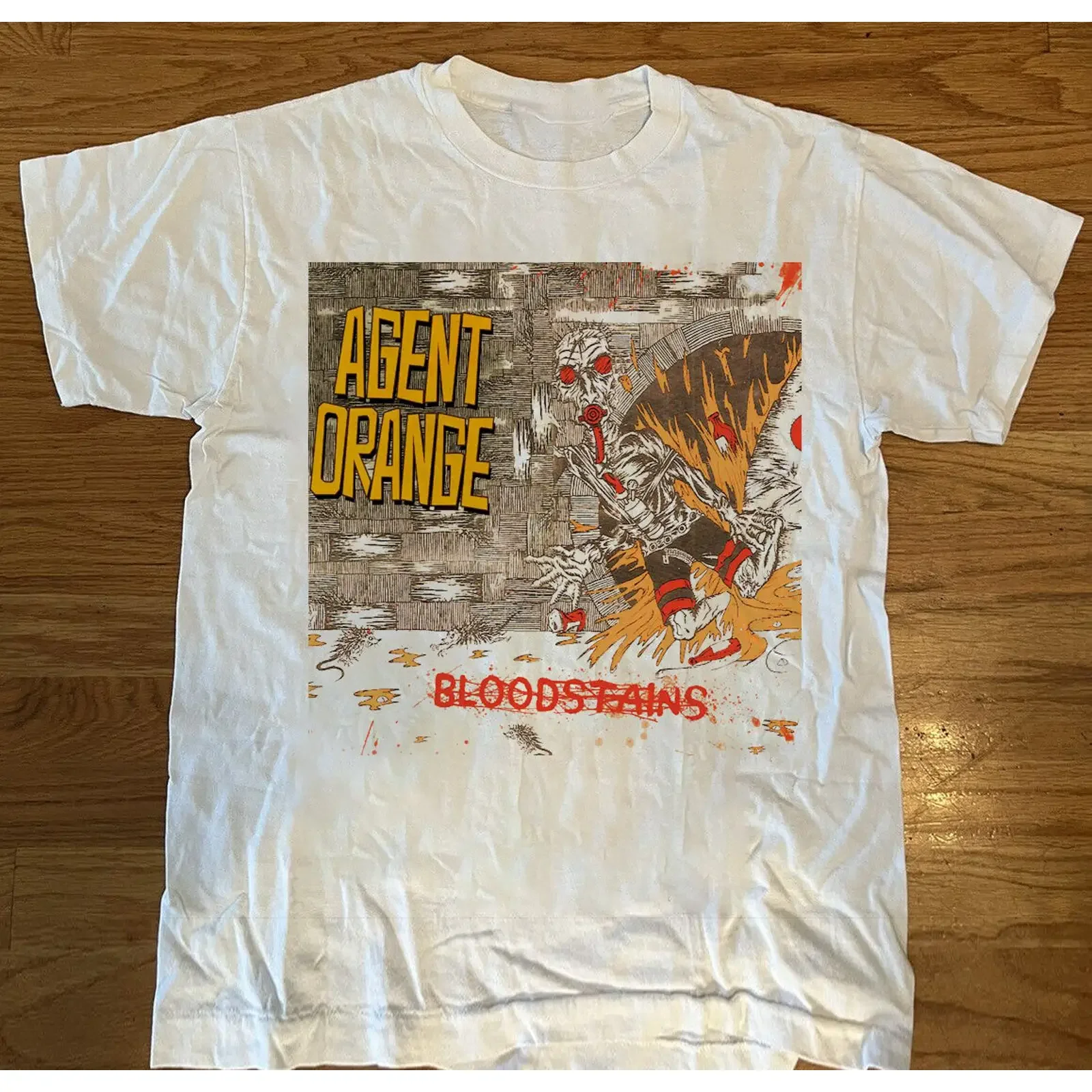 T shirt Agent Orange Bloodstains tutte le taglie dalla S alla 5XL WA432 vintage Washed Unisex Stretched Versatile Casual