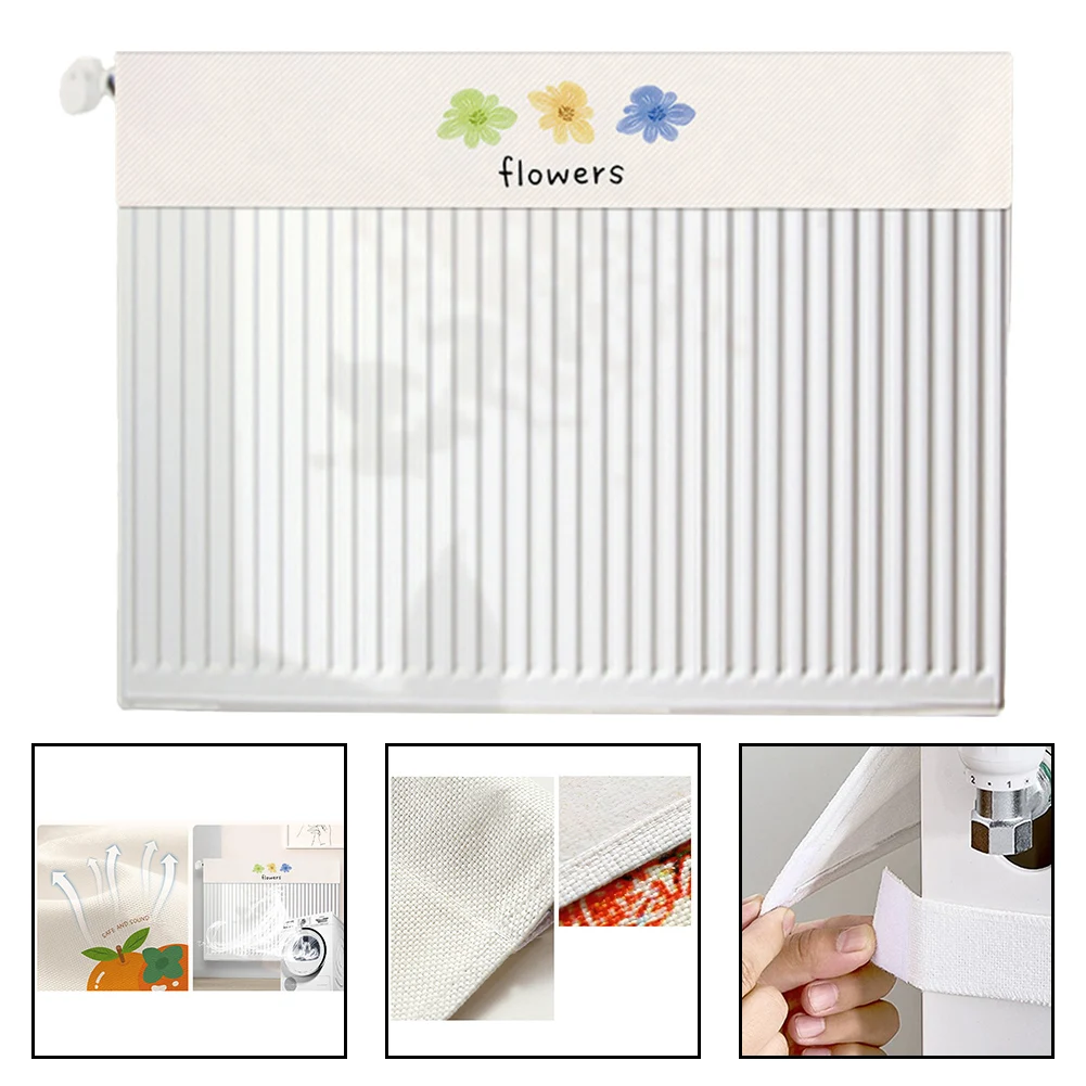 Linen Heating Dust Cover Half Package Anti-smoked Radiator Heating Cover Heating Hood Home Storage 60cm 80cm 100cm 160cm 180cm