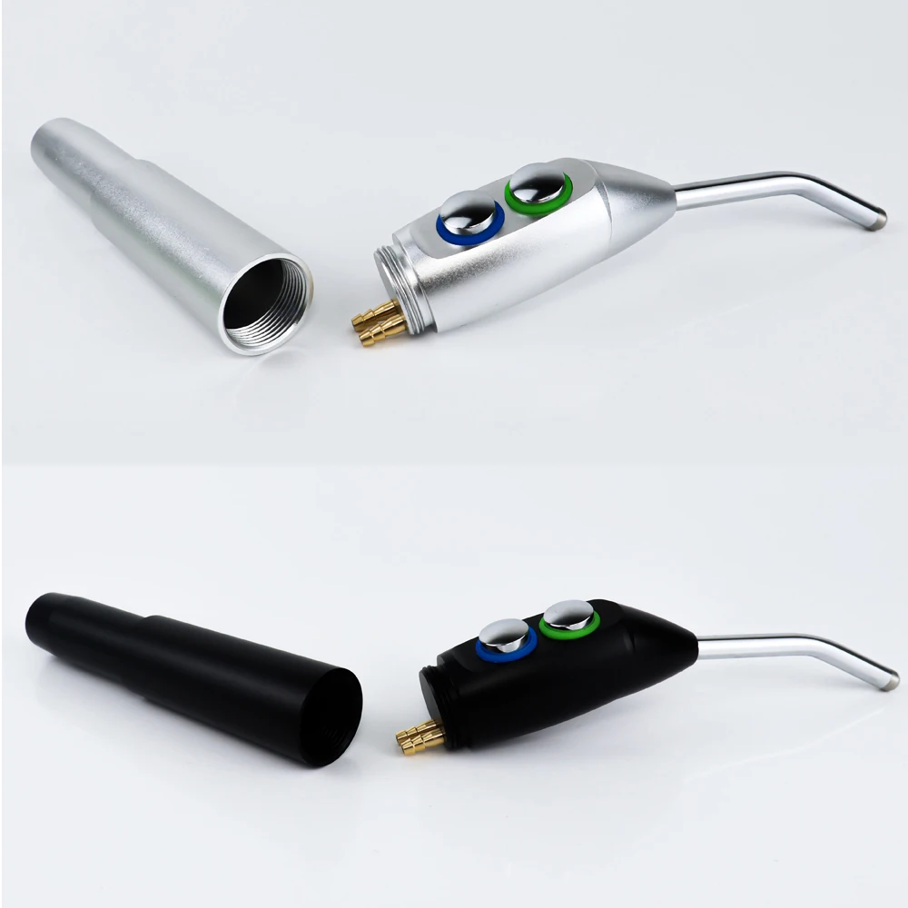 Dentistry Tools Dental Chair Unit Triple Syringe Handpiece New 3 Way Air Water Spray For Dental Lab Black/Silvery