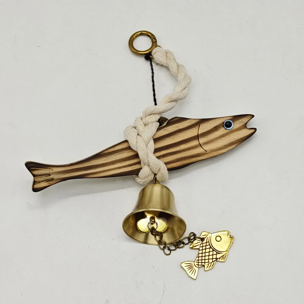 

Cute Ultra-thin Fish Car Ornament Lightweight Wall-mounting Wall Wooden Door Pendant Saves Space Wall Art Hangable Car Interior