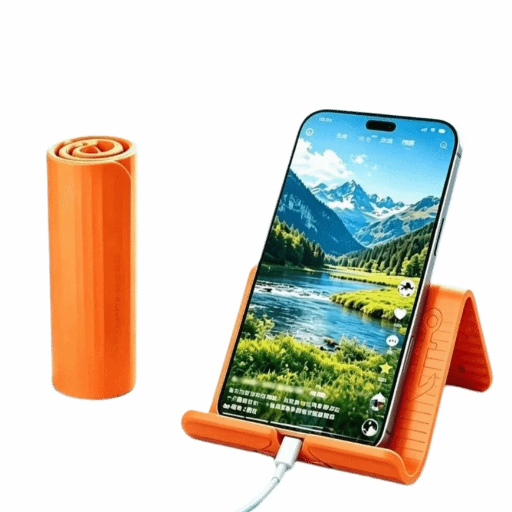Multi-Angle Silicone Phone Stand Multi-Functional Universal Foldable Phone Stand Creative Non-Slip Base Adjustable Phone Stand
