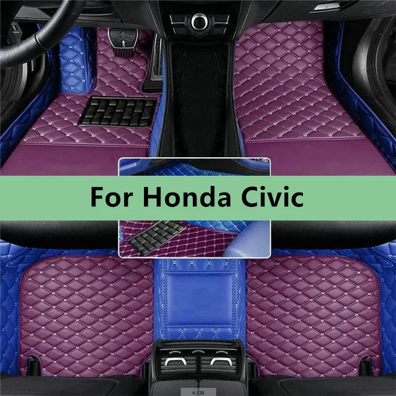 

Автомобильные коврики на заказ для Honda Civic 2022 2023 2024 2025 2026, автомобильные коврики, напольные автомобильные ковры, аксессуары