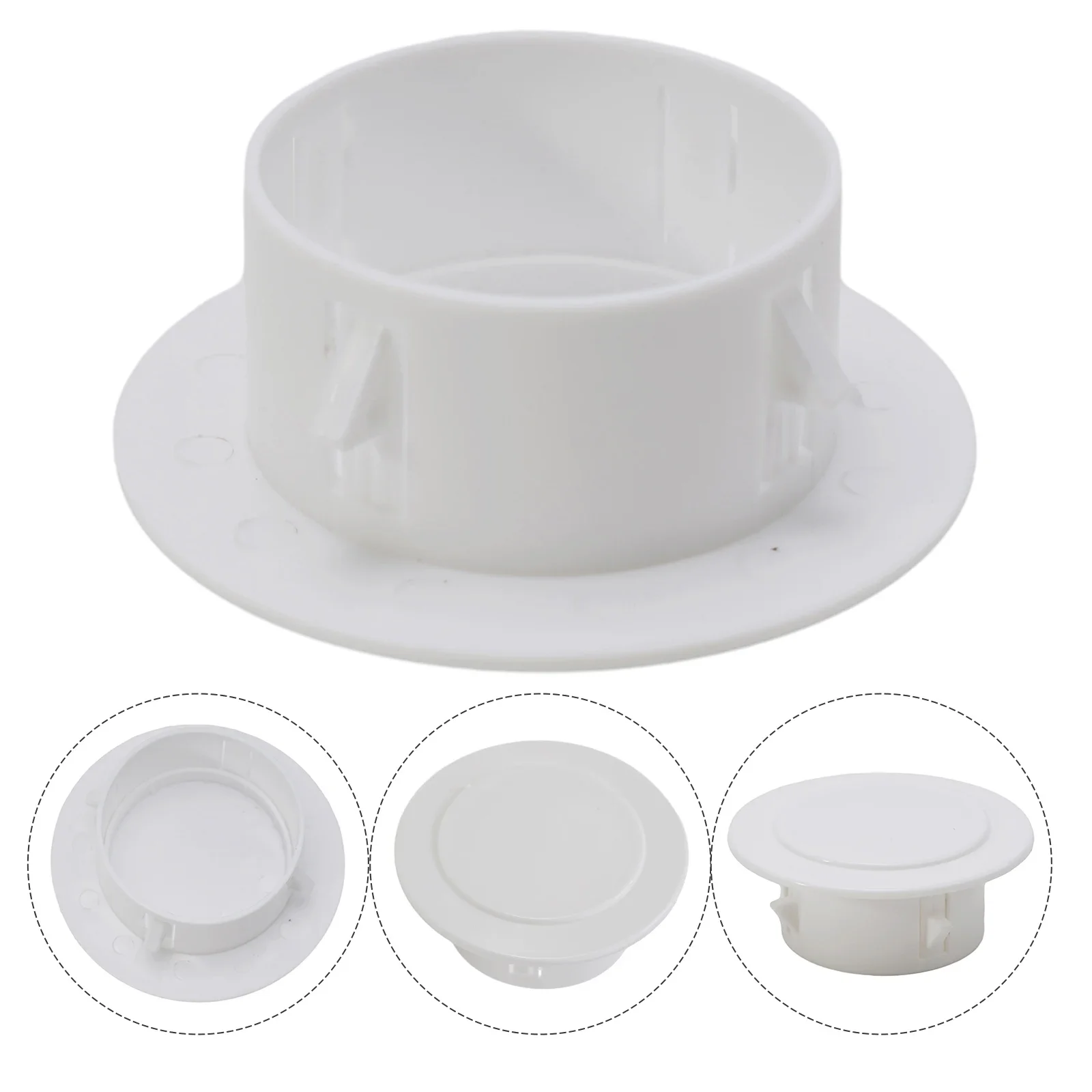 Separable Wall Hole Decorative Cover Protective Vents Decor Cap PP Plastic Suitable For Pipeline (PVC Water Pipe) Installation