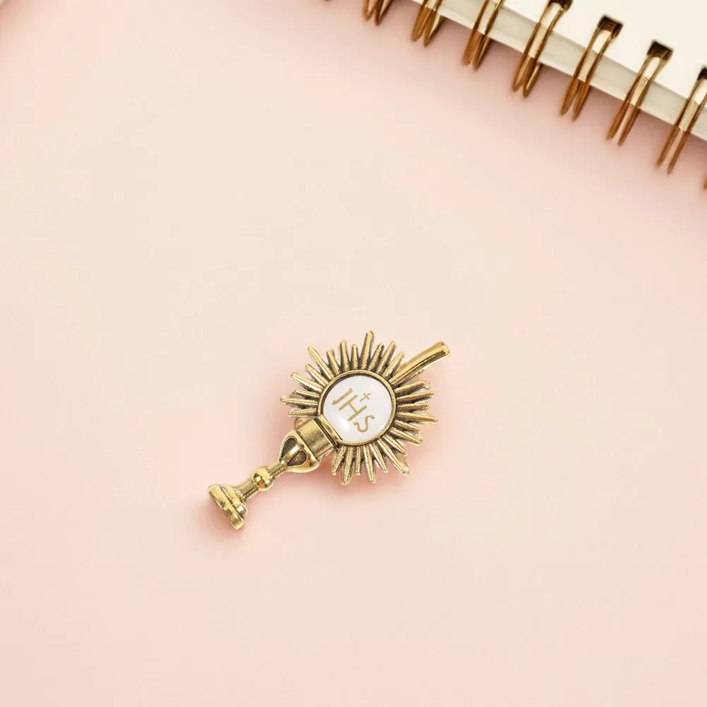 4 Pcs Breastpin for Clothes Catholic Lapel Scarf Brooch Backpack First Communion