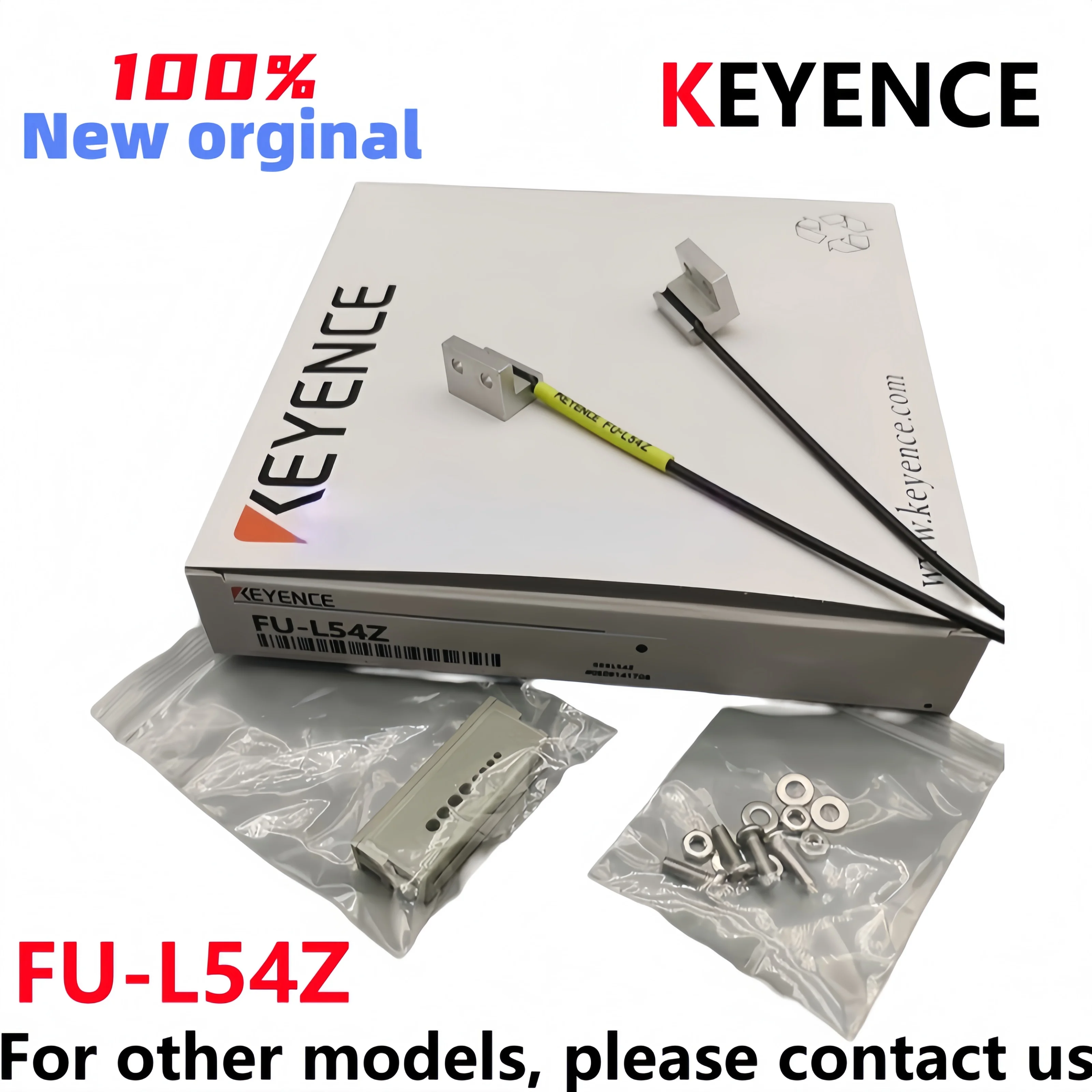 

Brand new Original FU-L54Z KEYENCE integrated bracket type reflective fiber optic sensor