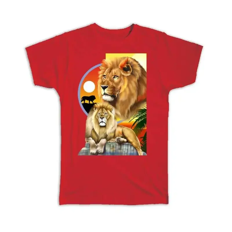 Lion Wild Animals Wildlife Fauna Safari Endangered Species T shirt