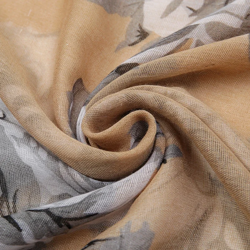 Grande lenço floral viscose, xales e envoltórios Lady Print Voile, Pashmina Foulds Muslim Hijab, moda retrô, novo, primavera, 2021, 180x85cm