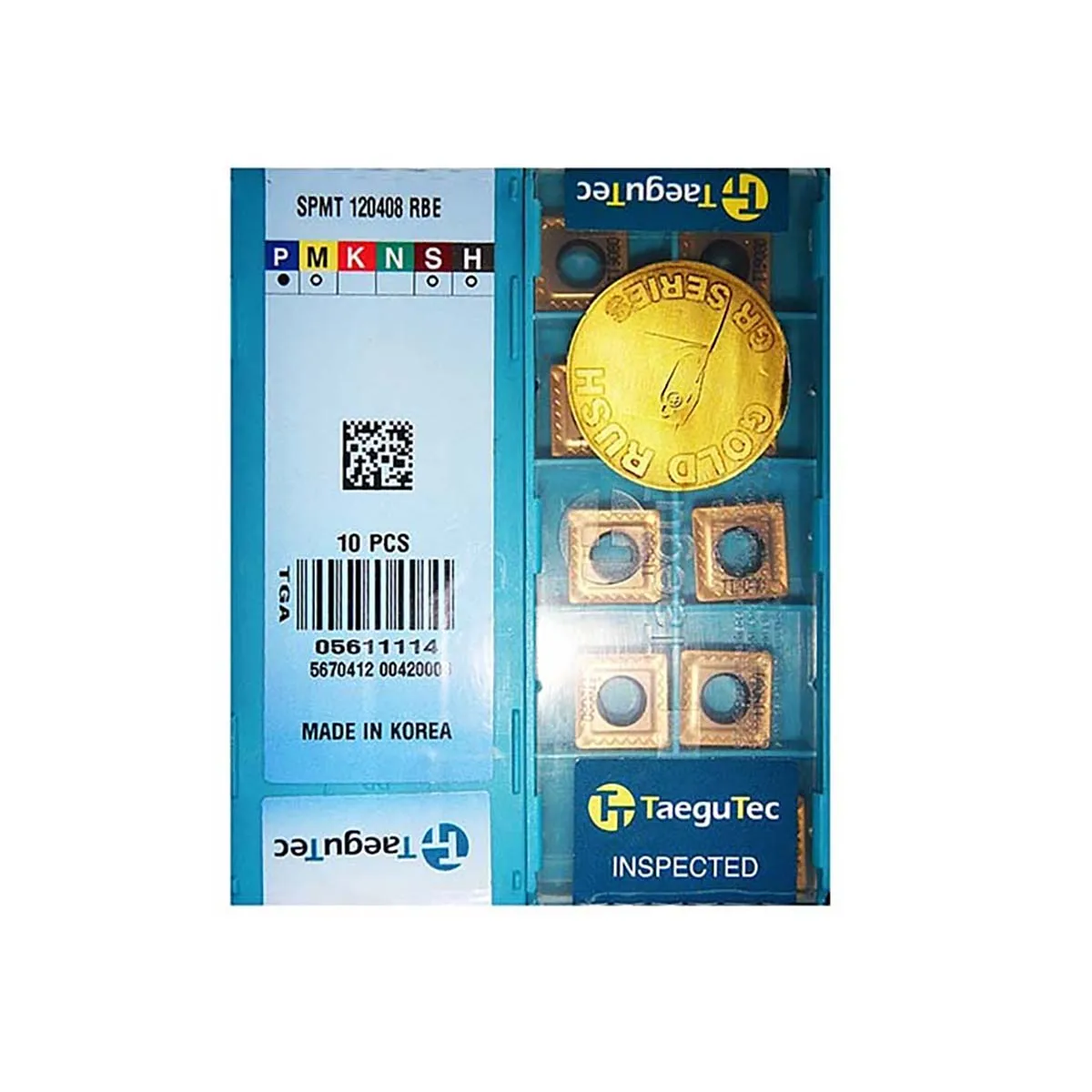 

TaeguTec Original Peripheral SPMT SPMT12 SPMT120408 RBE TT9080 General Purpose Grade for King Drill Indexable U-Drill