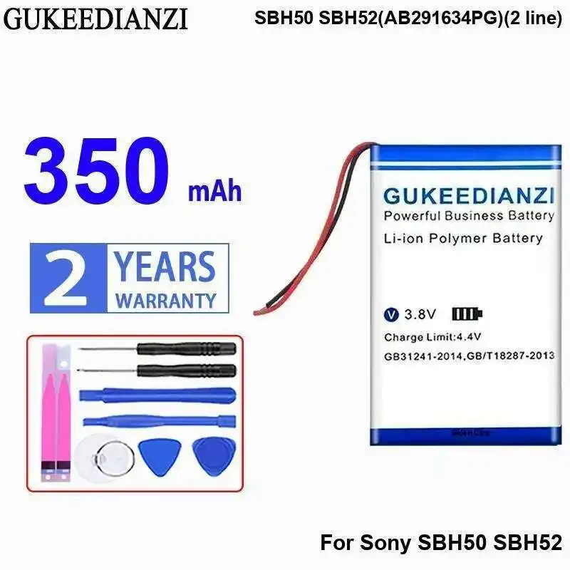 

Для Sony SBH50 SBH52 AB291634PG 2 линии 350 мАч аккумулятор для наушников безопасный