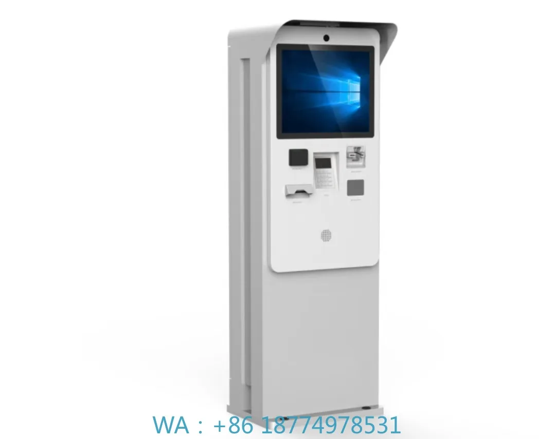 Scan QR Code Payment 21.5'' Outdoor Parking Service Terminal Waterproof Cashless Kiosk Solution Outdoor Parking Payment Kiosk