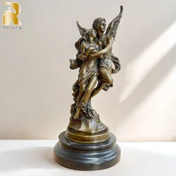 35cm Bronze Statue and Sculpture of Cupid and Psyche Greek Mythology Sculpture Casting Bronze Famous Crafts For Home Decor Gifts