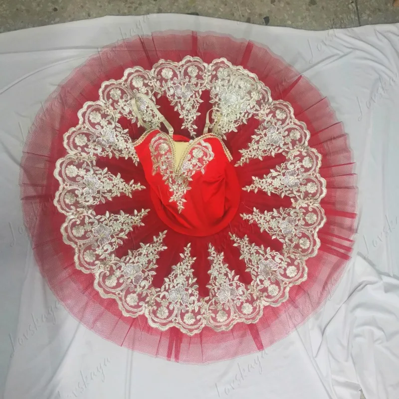 かわいい刺繍が施されたプリンセスバレエドレス 女の子用ダンスウェア レシタルパフォーマンスやスタジオ練習用