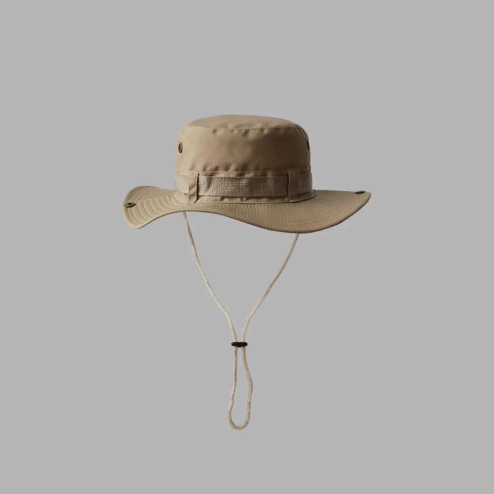 

Polyester Solid Color Sun Hats Wide Brim Adjustable Large Eaves Sun Hat Quick-drying UV Protection Wide Brim Bucket Hat Summer