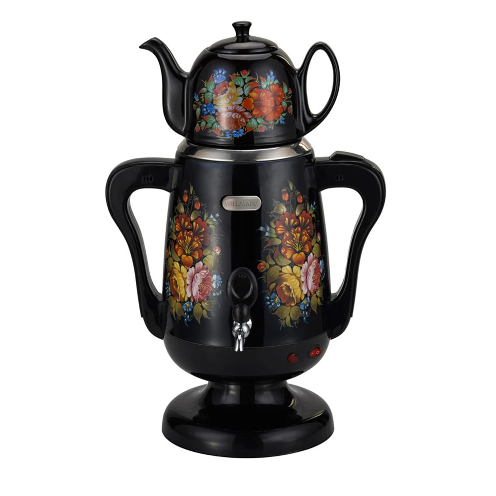 

Factory Price 3.5L Electric Stainless Steel Samovar Temperature Control Electric Teapot Russian Kettle