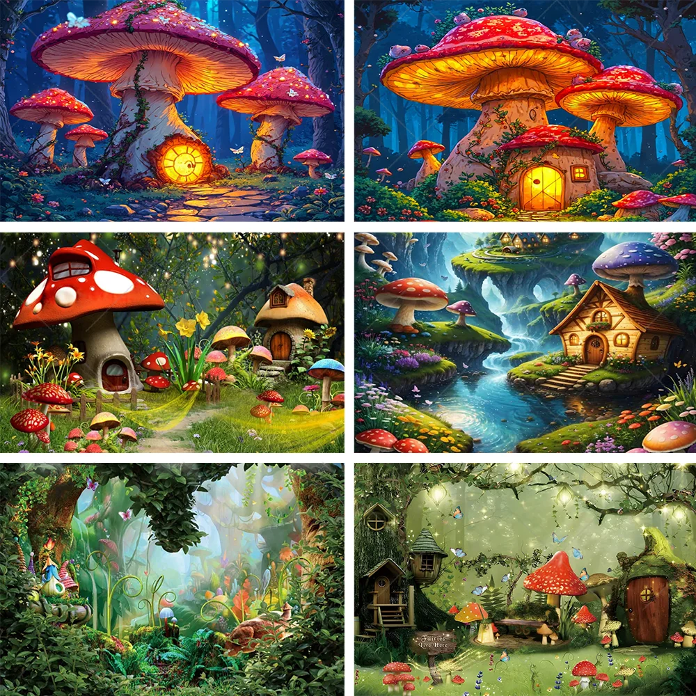 

Dreamy Jungle Forest Wonderland Theme Birthday Party Decoration Backdrop Baby Shower Banner Background Supplies Photo Shoot Prop