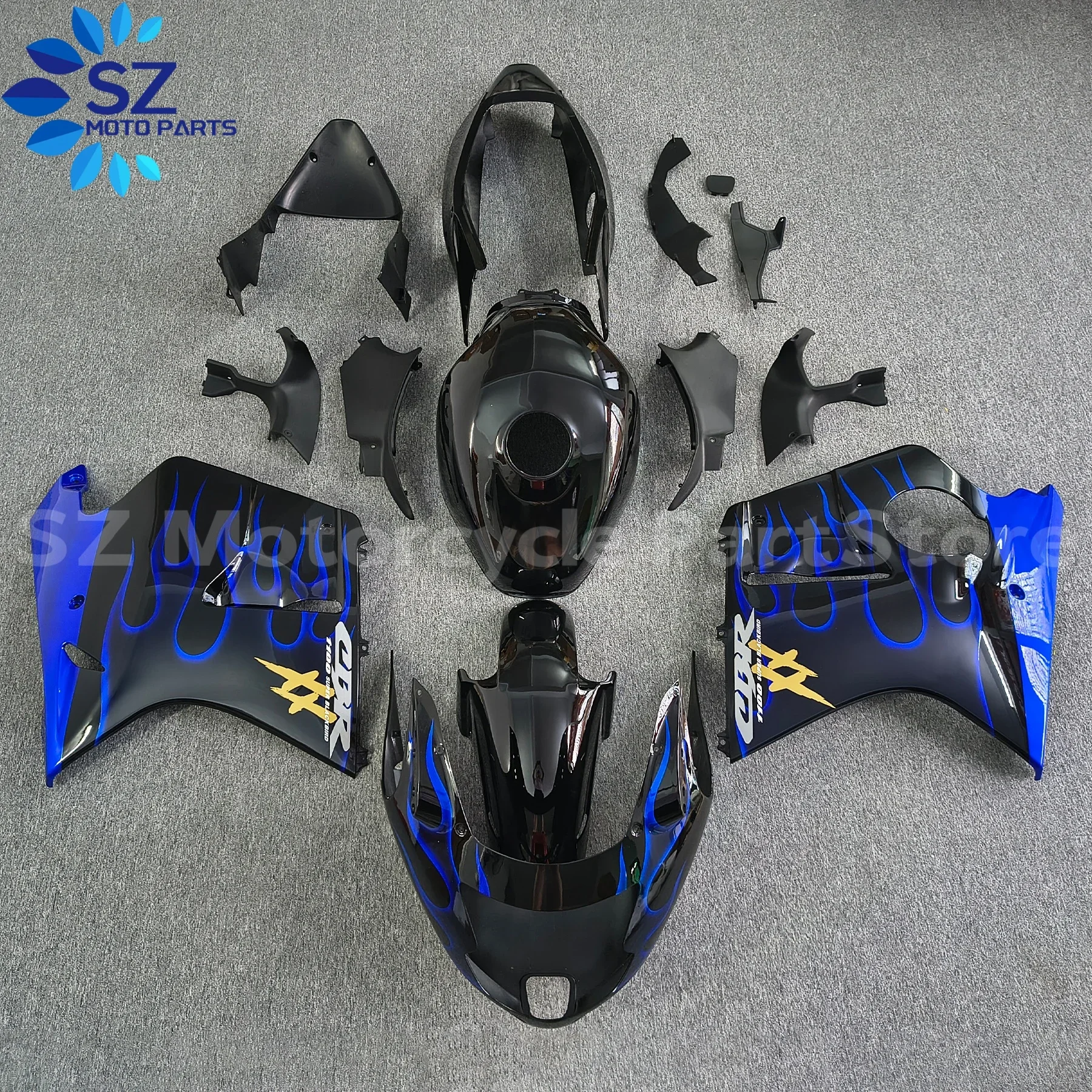 

For Honda CBR1100XX CBR 1100XX 1100 Super Blackbird 1997 1998 1999 2000 2001 - 2006 2007 Cowl Plastic Fairing Kit ABS Injection