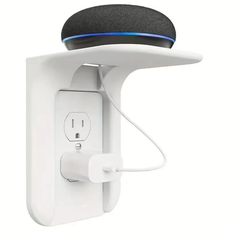 

Wall Outlet Shelf Convenient Sturdy Mobile Phone Charging Holder Cable Usb Rack For Bathrooms Kitchens Living Rooms