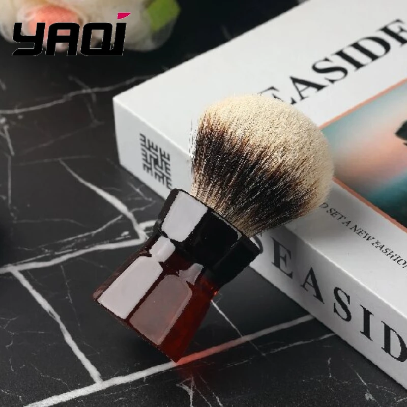 yaqi-26mm-badger-hair-men's-beard-shaving-brush-moka-express-two-band-quality-men's-grooming-tools