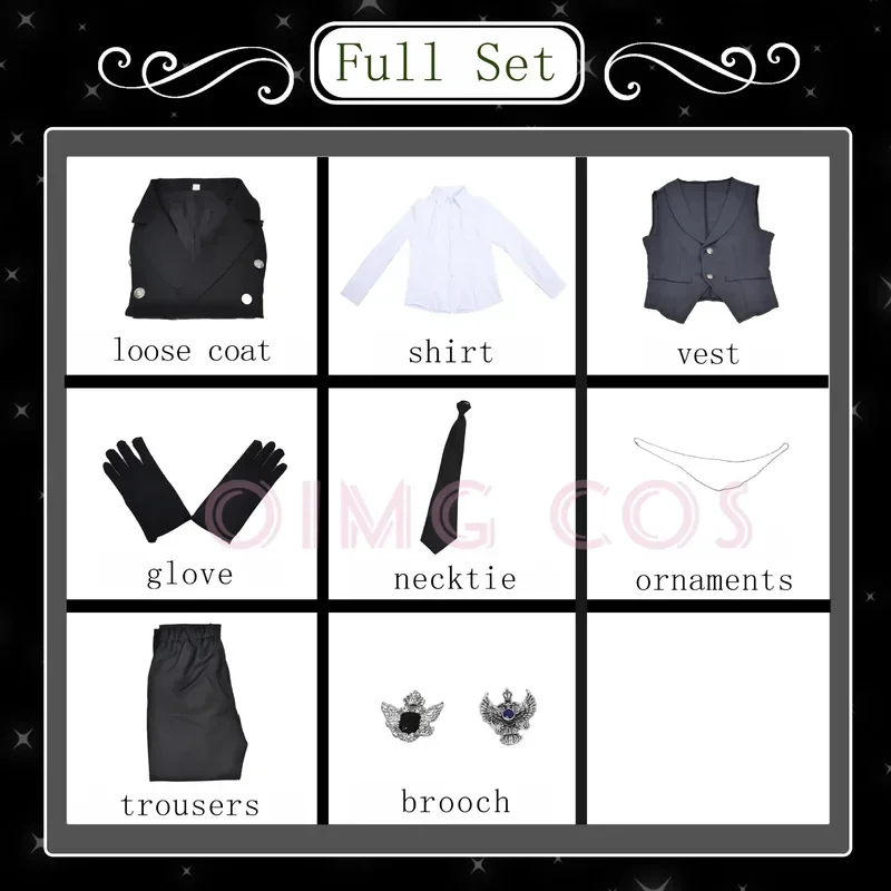 EE01 Black Butler Sebastian Michaelis Cosplay Sebas Costume Anime giapponese Carnevale Festa Uniforme SwallowtailIo0!