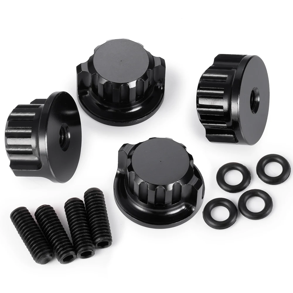 MIBIDAO Alloy Body Mount Thumb Screw Nuts For 1/10 RC Car slash 2wd Pro Line 6070-00/6087-00 Parts