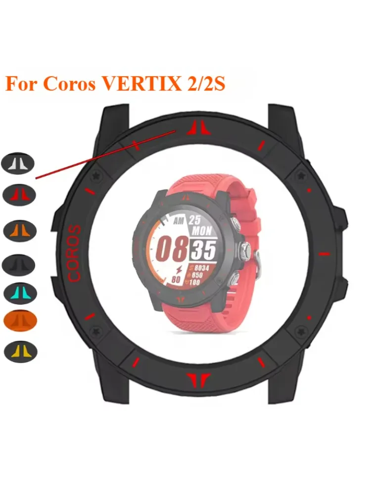 حافظة حماية مجوفة للكمبيوتر الشخصي لـ Coros VERTIX 2/2S غطاء واقي للشاشة لـ COROS VERTIX2 حافظة صلبة خفيفة الوزن
