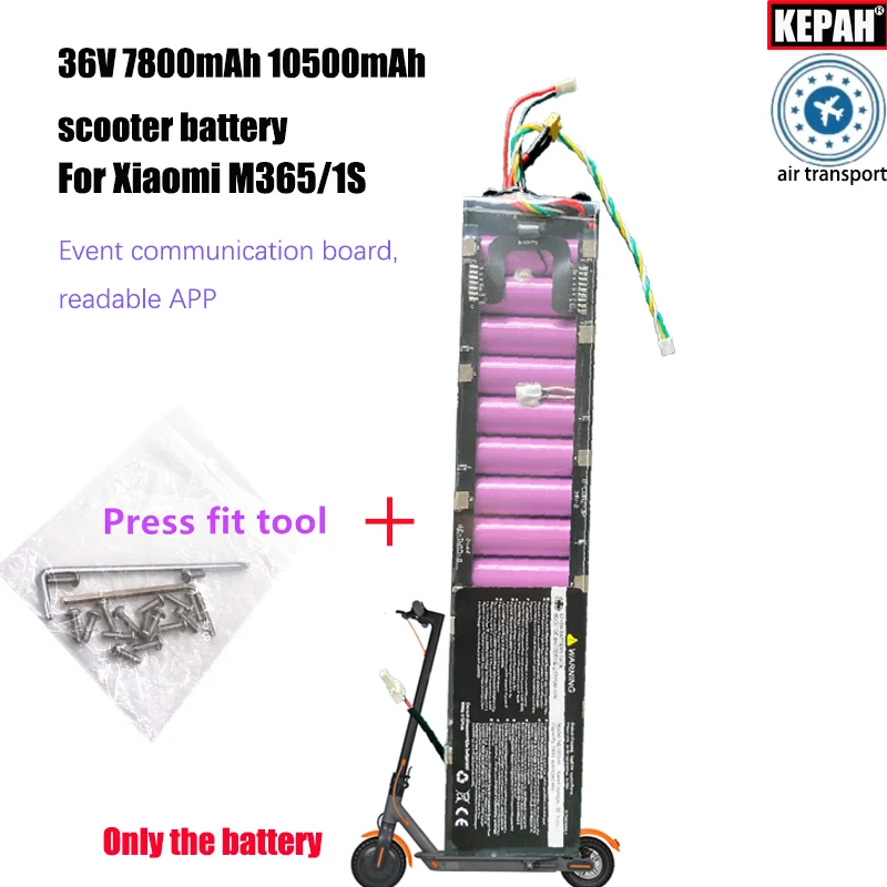 New 36V 42V 7800mAh 10500mAh Electric scooter lithium battery for XIAOMI M365 Mijia 1S pro with Bluetooth Communication original