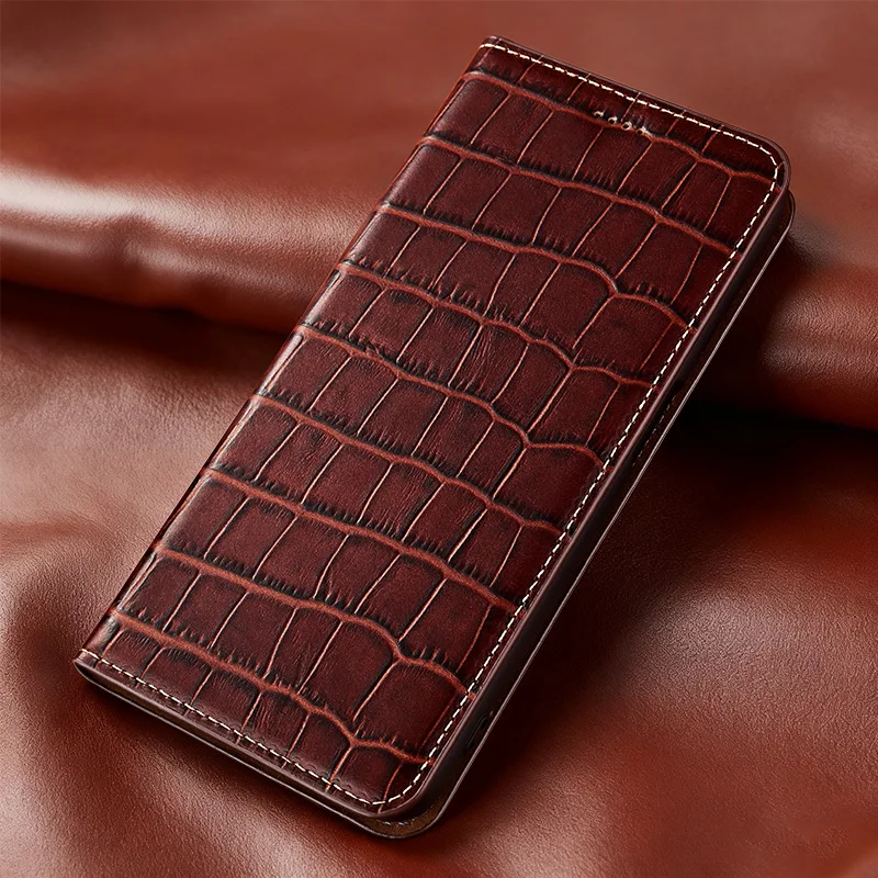 Luxury Genuine Leather Case for Ulefone Armor 28 27 27T 26 25T 24 23 22 21 18 17 16Pro Ultra phone case Bamboo Knot Pattern