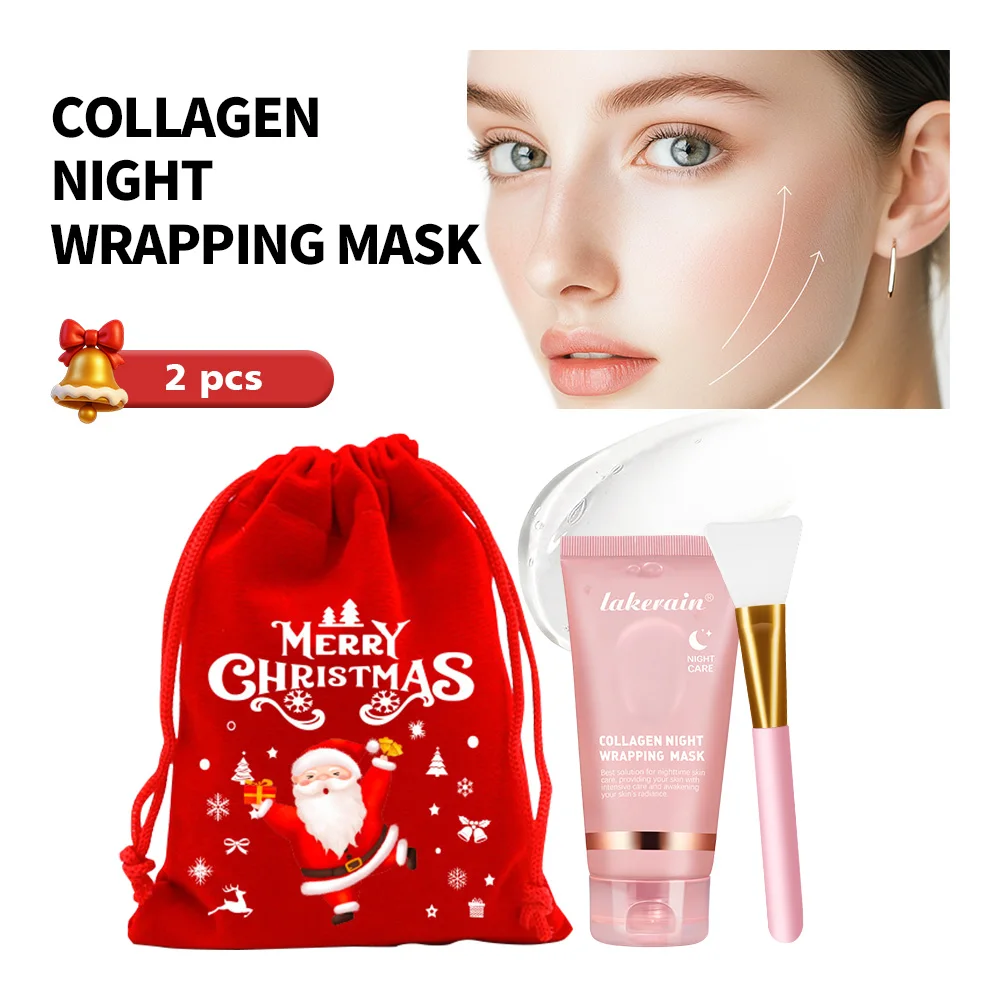 2pcs 2pcs Collagen Wrapping Mask with Brush Set Korean Skincare Mask, Moisturizing Brightening Rejuvenation, Christmas Gift - Aliexpress Deal