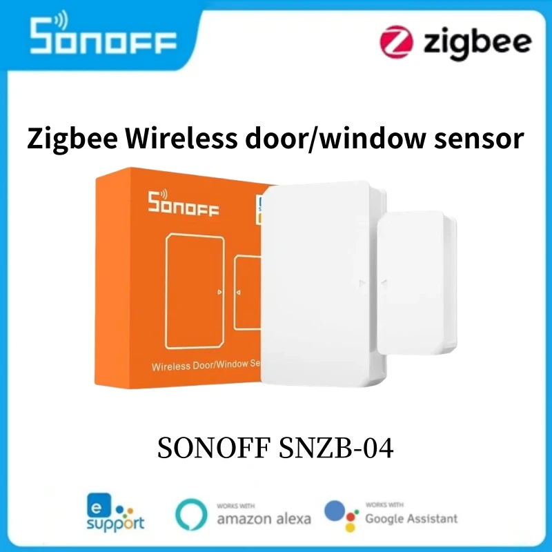 

Беспроводной смарт-датчик двери/окна SONOFF SNZB-04 Zigbee, дистанционное управление голосовым управлением через Alexa Google