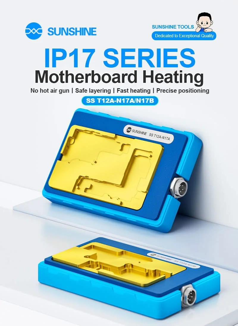 SUNSHINE T12A Layered Heating Station IPX-17 Mobile Phone Repair Motherboard Platform Six-in-One Desoldering Station